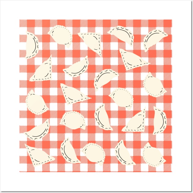 Cute Pierogi Pattern Wall Art by kapotka